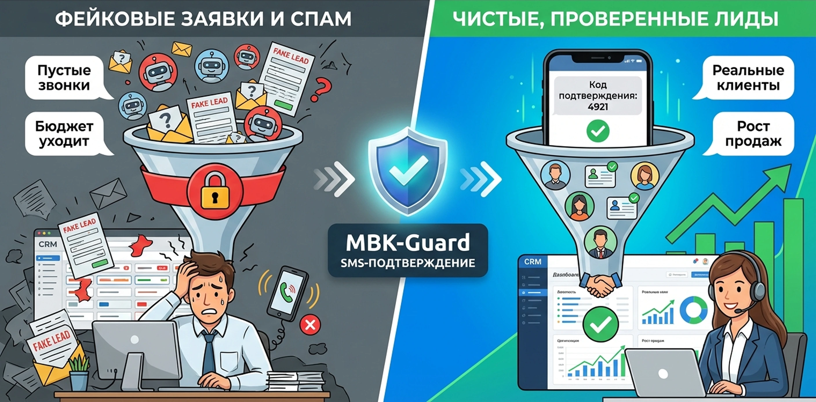 Фейковые заявки на сайте