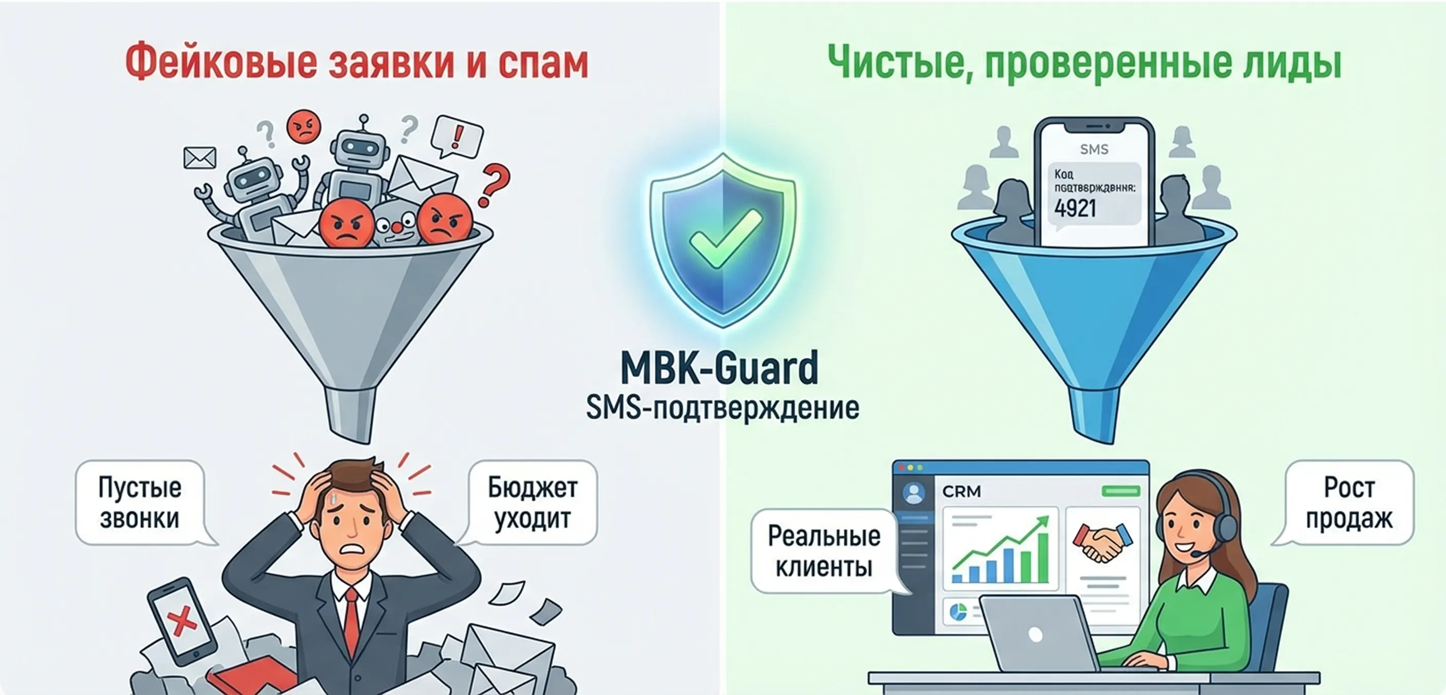 Защита от спам заявок на сайте